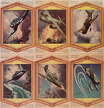 "KELLOGG'S PEP WARPLANE PICTURES" SET OF SIX W/ENVELOPE.