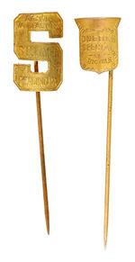 BICYCLE STICKPINS C. 1896 PAIR.