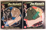 JOE NAMATH SHOULDER PADS/ACTION FIGURE OUTFITS WITH ORIGINAL BOXES.