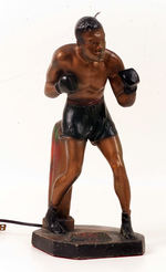 JOE LOUIS "THE BROWN BOMBER" FIGURAL LAMP BASE.