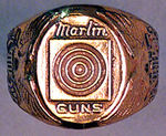 TOM MIX "MARLIN GUNS" BRASS TARGET RING.