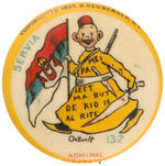 YELLOW KID BUTTON #132.