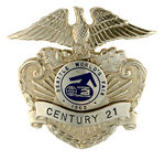 "CENTURY 21" EMPLOYEE CAP BADGE.