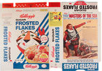 "KELLOGG'S SUGAR FROSTED FLAKES" CEREAL BOX LOT FEATURING MASTERS OF THE SEA SERIES.