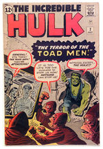 "INCREDIBLE HULK" COMIC BOOK #2.