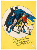 BATMAN MARCH OF DIMES – INFANTILE PARALYSIS CARD.