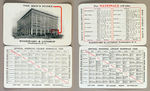 1920s CELLULOID BASEBALL SCHEDULES.