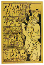 BILL GRAHAM CONCERT POSTER BG-55 FEATURING CHUCK BERRY, THE GRATEFUL DEAD.