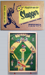 "POOSH-M-UP SLUGGER" BOXED PINBALL GAME.