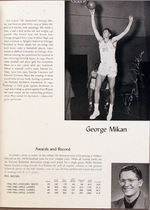 GEORGE MIKAN AUTOGRAPHED 1950 MINNEAPOLIS LAKERS BASKETBALL ALBUM.