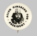 POET "GINSBERG FOR PRESIDENT" SCARCE SATIRICAL 1968.
