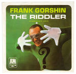 FRANK GORSHIN “THE RIDDLER” 45-RPM RECORD ALBUM WITH PHOTO SLEEVE.