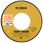 FRANK GORSHIN “THE RIDDLER” 45-RPM RECORD ALBUM WITH PHOTO SLEEVE.