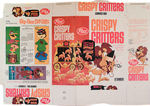 "CRISPY CRITTERS" CEREAL BOX FLAT LOT W/FLIP-OVER CUT-OUTS.