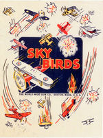 "SKY BIRDS" CANADIAN ISSUE GUM CARD WRAPPER.