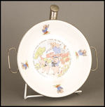 RARE THREE LITTLE PIGS LARGE SIZE BABY'S WARMING BOWL FROM THE HAKE COLLECTION.