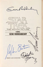 "STAR TREK: THE MOTION PICTURE" CAST-SIGNED FILM ADAPTATION HARDCOVER.