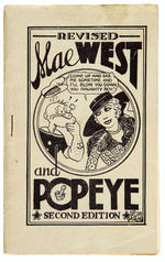 “REVISED MAE WEST AND POPEYE SECOND EDITION” 16-PAGER.