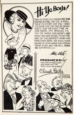 “THE LOVE GUIDE DIRECTED BY MAE WEST”MULTI COMIC STRIP CHARACTER 16-PAGER FROM 1930s.