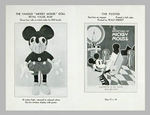 RARE MOVIE THEATER PROMOTIONAL FOLDER PROMOTING "THE ADVENTURES OF MICKEY MOUSE" BOOK.