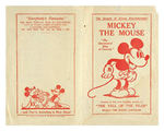 "MICKEY THE MOUSE" EARLY AUSTRALIAN MOVIE THEATER HAND-OUT.