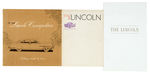 LINCOLN 1930s-1950s SHOWROOM CATALOGS/FOLDERS LOT.