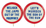 RARE ANTI-JAPAN SLOGAN PAIR.