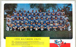 BALTIMORE COLTS 1958 TEAM UNCUT SHEET/SPORTS PROGRAM.