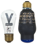 WWII VICTORY GLOW BULB//BLACKOUT BULB.