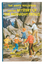 "THE HAPPY HOLLISTERS AND THE MYSTERY OF THE MIDNIGHT TROLLS" HARDCOVER BOOK.