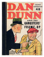 “DAN DUNN SECRET OPERATIVE 48 AND THE GANGSTERS FRAME-UP” WHITMAN COMIC STRIP REPRINT BOOK.