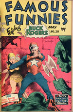 “FAMOUS FUNNIES” BOUND HARD COVER VOLUME 13 FEATURING BUCK ROGERS.