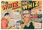 “WHIZ COMICS” FEATURING CAPTAIN MARVEL COMIC BOOK PAIR.