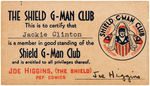 "SHIELD G-MAN CLUB" MEMBERSHIP CARD.