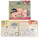 "THE THREE STOOGES MAGIC RE-COLOR BOOK."