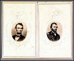 LINCOLN & GRANT MATCHED PAIR CARTE DE VISITES.