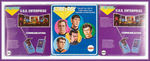 "STAR TREK" CARDED MEGO ACTION FIGURE TRIO.