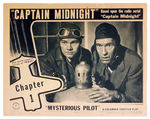 CAPTAIN MIDNIGHT "MYSTERIOUS PILOT" LOBBY CARD.