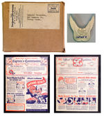 LITTLE ORPHAN ANNIE "SG CAPTAIN" SAFETY GUARD GLOWBIRD BADGE WITH CERTIFICATE AND BOX.