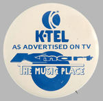 "K-TEL" RECORD SELLER K MART PROMO BUTTON.