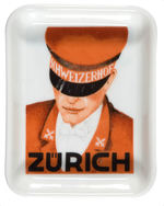 "ZURICH SCHWEIZERHOF" CHINA HOTEL ASHTRAY.