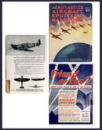 "AERONAUTICS AIRCRAFT SPOTTERS HANDBOOK" W/PROMOTIONAL FLYER.