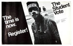 FOUR POSTERS ISSUED BY "THE STUDENT VOTE" IN 1972.