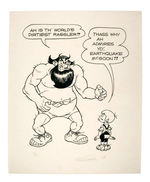 LARGE "FEARLESS FOSDICK" BY AL CAPP ARTIST PROOF PRINT.