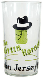 “THE GREEN HORNET”PREMIUM DAIRY GLASS.