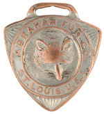 “ABRAHAM FUR CO. ST. LOUIS, U.S.A.” WATCH FOB.