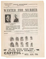 WWII "AFTER MEIN KAMPF?" MOVIE HERALD WITH HITLER WANTED POSTER.