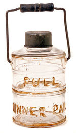 "MCKINLEY FULL DINNER PAIL" GLASS MINIATURE.