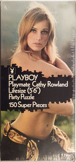 "PLAYBOY PLAYMATE CATHY ROWLAND LIFE-SIZE (5'6") PARTY PUZZLE."