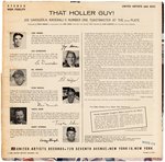 "THAT HOLLER GUY! JOE GARAGIOLA" RECORD ALBUM WITH MANTLE, MUSIAL, BERRA & HODGES.